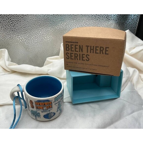 Starbucks GEORGIA Been There Series Espresso Ornament Cup Peaches NEW - Picture 1 of 2